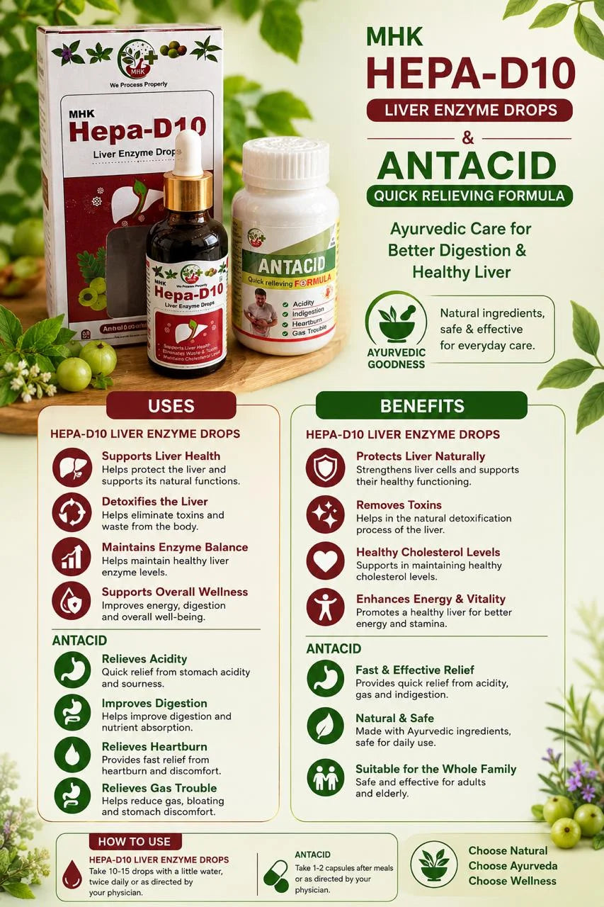 HEPA D10 DROP AND ANTACID CAPSULES